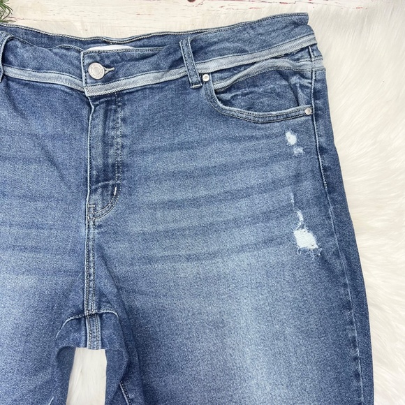 👖|•KANCAN•| Distressed Stretch Skinny Jeans Size 22👖 - Picture 4 of 8